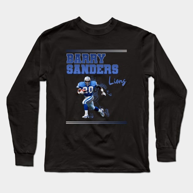 Barry Sanders || Lions Long Sleeve T-Shirt by Aloenalone